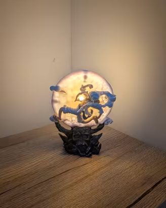 Lampada Luffy Gear 5 One Piece Luna LED