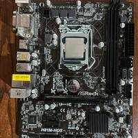 Scheda Madre ASRock H81M-HDS + CPU