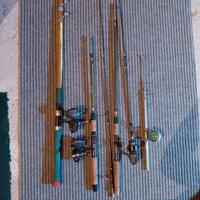 Canne da pesca d'epoca