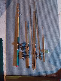 Canne da pesca d'epoca