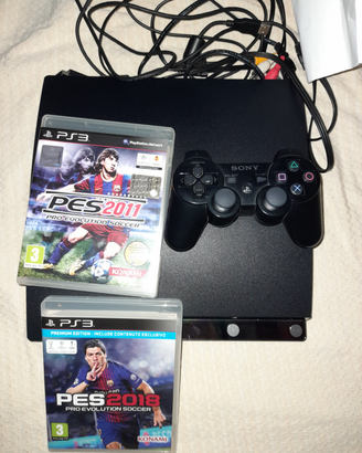 Playstation 3 + pes 2011 e pes 2018