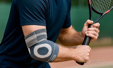 Gomitiera ortopedica con fascia di compressione