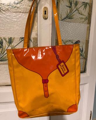 Roberta di Camerino shopper in cotone plastificato