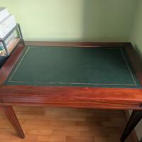 Scrittoio scrivania Mogano massiccio 