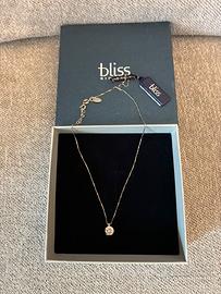 Collana punto luce argento con zircone Bliss-nuova