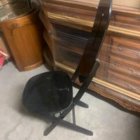 Sedia di design pieghevole nera