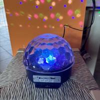 LED Crystal Magic Ball +  Telecomando