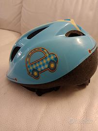Casco bici bambino 3-5 anni azzurro – monopattino