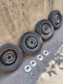 Ruote gomme copertoni e distanziali panda 141