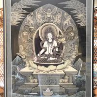 Thangka Newari Tara Bianca - Dipinto Tibetano