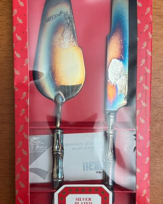 Coltello e Paletta torta Silver Plated