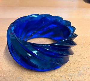 Bracciale lucite blu cobalto