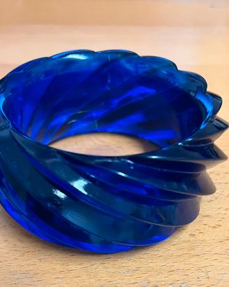 Bracciale lucite blu cobalto