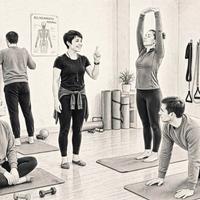 Insegnante di ginnastica posturale