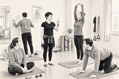 Insegnante di ginnastica posturale
