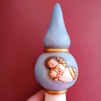 Puntale Natale Thun azzurro angelo, con scatola