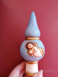 Puntale Natale Thun azzurro angelo, con scatola