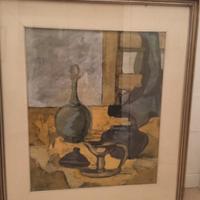 Quadro olio di Franco Giuli, maestro astrattista