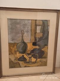 Quadro olio di Franco Giuli, maestro astrattista