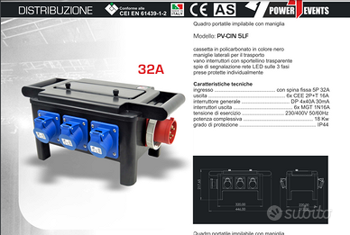 Quadro elettrico portatile 32 A