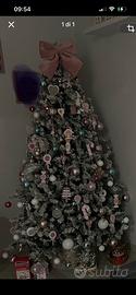Albero di natale innevato 2.10m