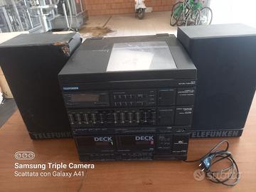 piastra giradischi e lettori cassette e radio