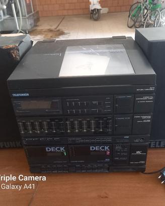 piastra giradischi e lettori cassette e radio