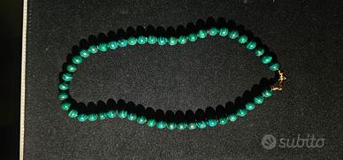 Collana in Pietra Naturale Malachite