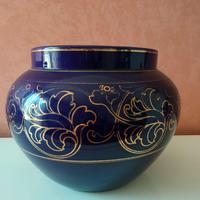 Vaso blu e oro