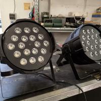 N.2 PAR LED USATI 18 4in1 18x8W RGBW