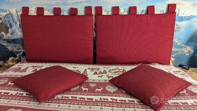 Cuscini testiera letto più cuscini abbinati