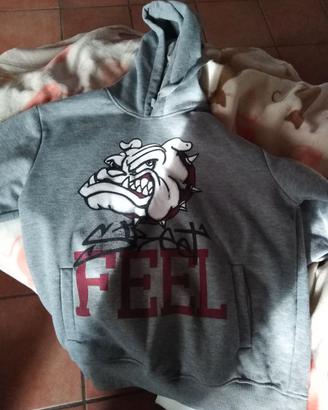 felpa con cappuccio , giacca tuta