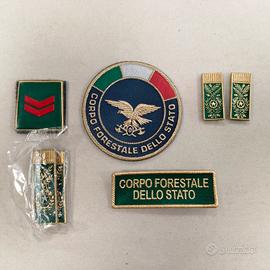 Lotto patch in velcro Corpo Forestale Dello Stato 