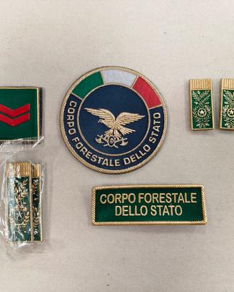 Lotto patch in velcro Corpo Forestale Dello Stato 