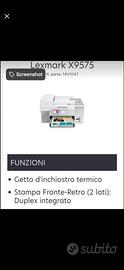 Stampante Wireless Lexmark X9575
