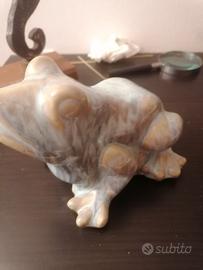 Rana soprammobile ceramica 