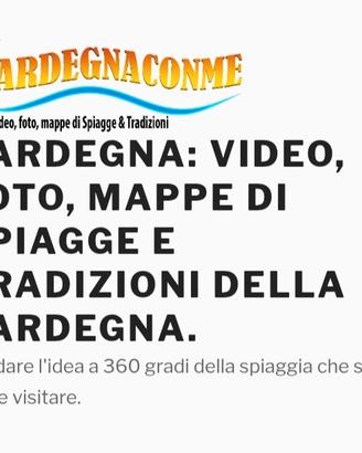 Blog sulle spiagge e tradizioni Sarde