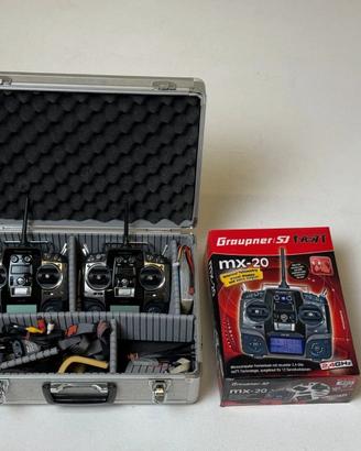 n.2 Radiocomando Graupner Hott 2.4 Ghz MX-20 + ric