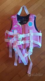 giubbotto salvagente-galleggiamento bimba 1-3 anni