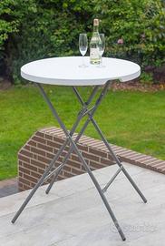 Tavolo Pieghevole  80x80x110cm + 4 sgabelli