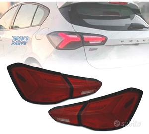 FANALI FORD FOCUS MK4 18-21 LED DINAMICI ROSSI FUM