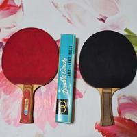 racchette e palline da ping pong
