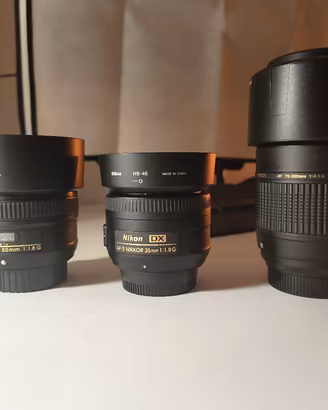Nikon 50mm 1.8G + 35mm 1.8G + Tamron 70-300mm