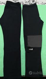 2 leggings bambina Benetton e Decathlon Tg 5 anni