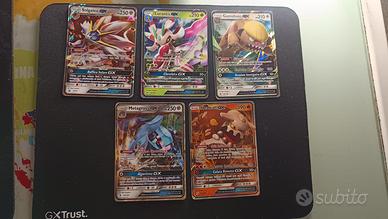 Solgaleo, Lurantis, Heatran + altre GX in lotto