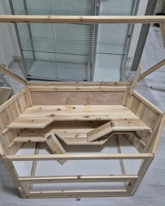 Gabbia per roditori a 3 livelli