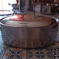 pentola in acciaio inox 32 cm per 22 cm