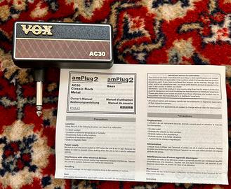 Vox amPlug2 AC30 + Arion Tuner in omaggio