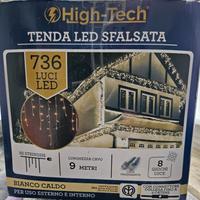 Tenda 736 led sfalsata esterna 