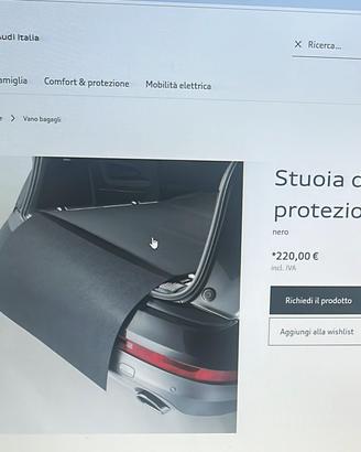 Tappeto cofano per audi q5